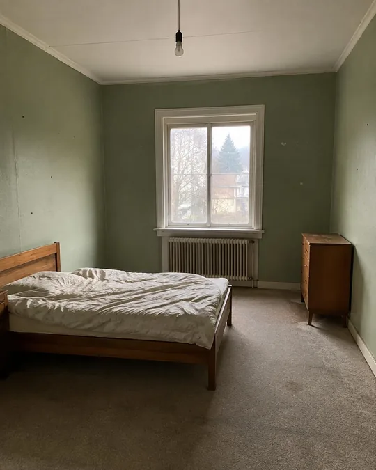 Sovrum i lertoner, före